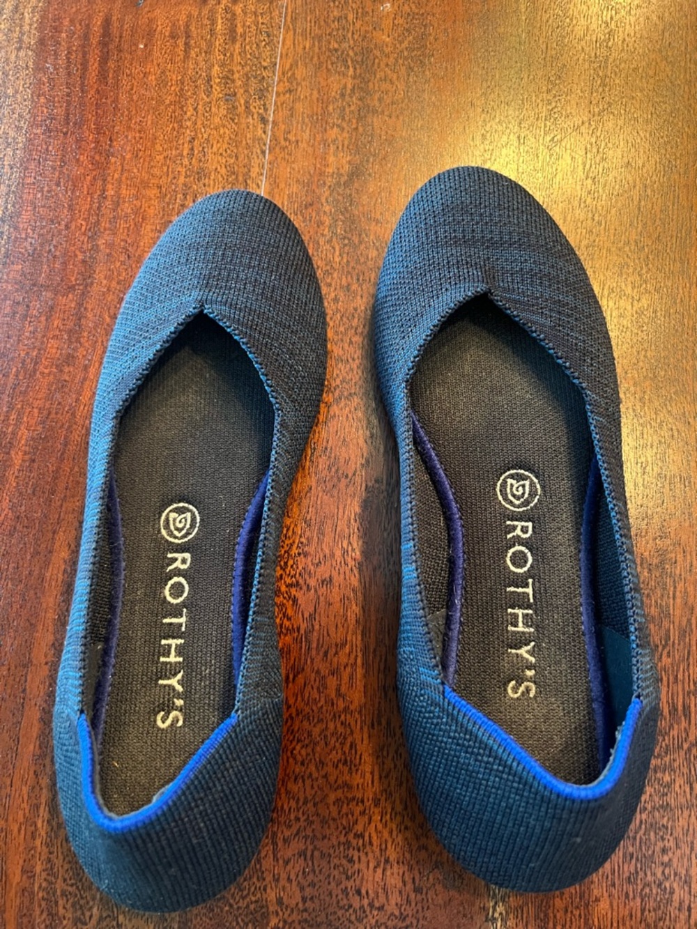 Rothy's the flat maritime blue Navy Knit Slip-On Flats